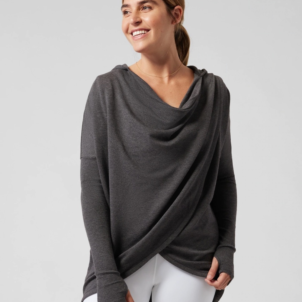 Athleta Purana Wrap Sweatshirt Beyond Soft
